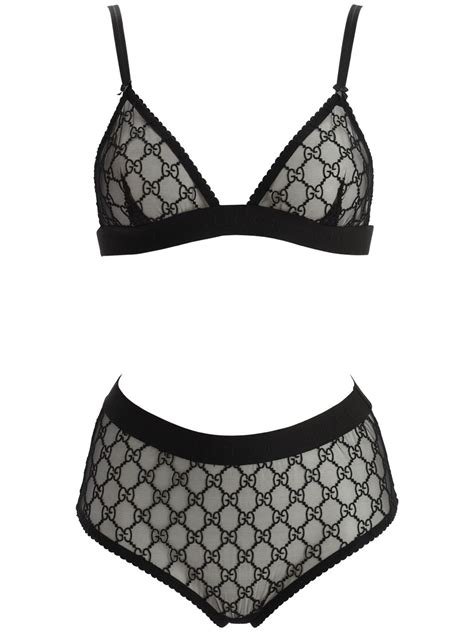 gucci underwear women's set|Gucci panties and bra.